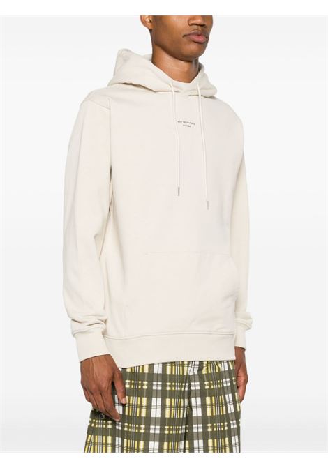 Felpa Le Hoodie Slogan Classique in beige di Drôle De Monsieur - uomo DRÔLE DE MONSIEUR | PERMHO161CO127MT